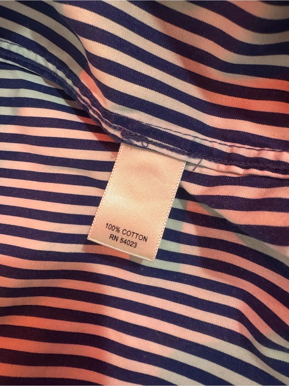 Banana Republic Blue White Striped Cotton Dress Shirt L 16-16.5